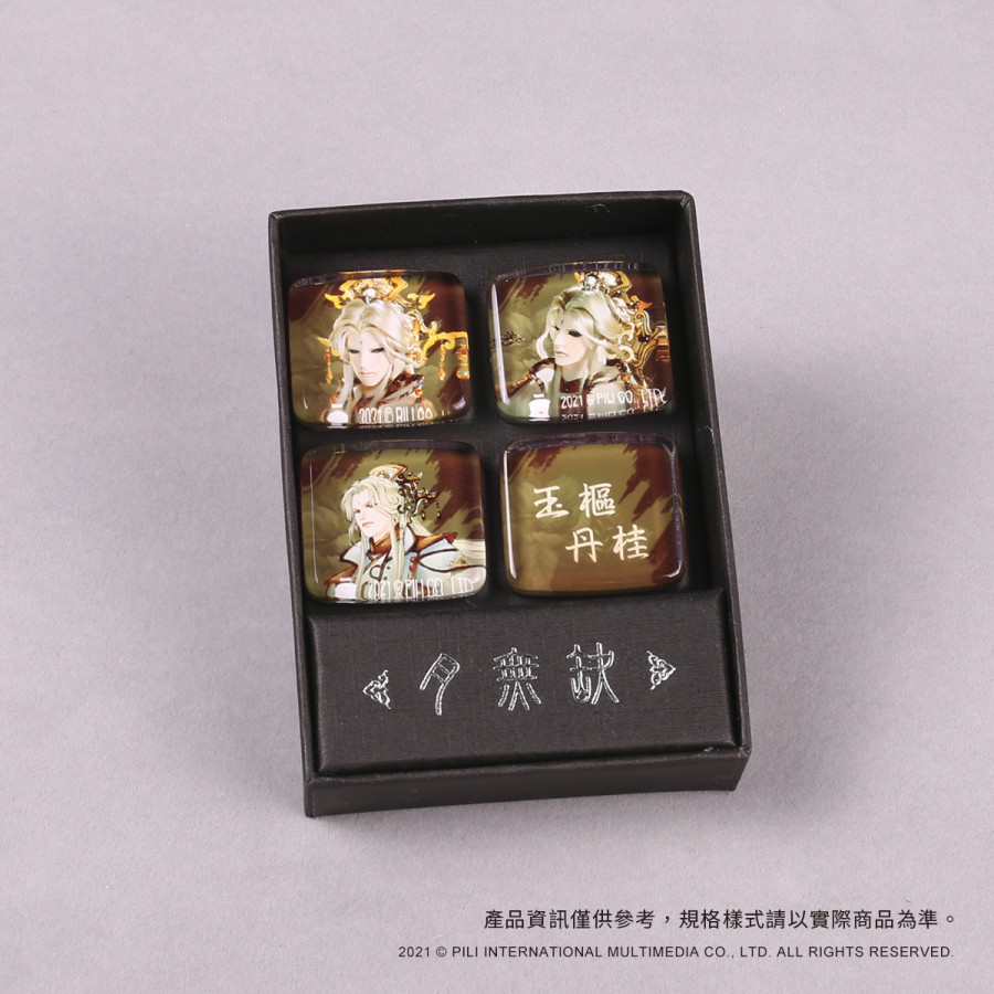 晶透玻璃磁鐵組-月無缺