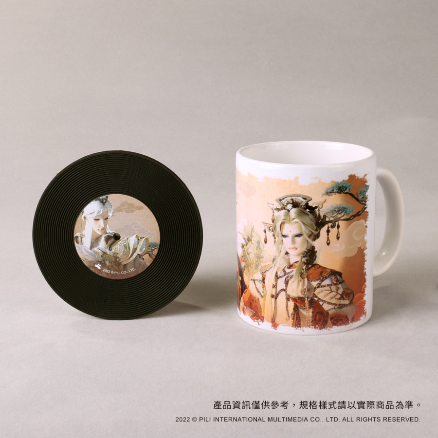 黑膠杯墊馬克杯組-恆山精神