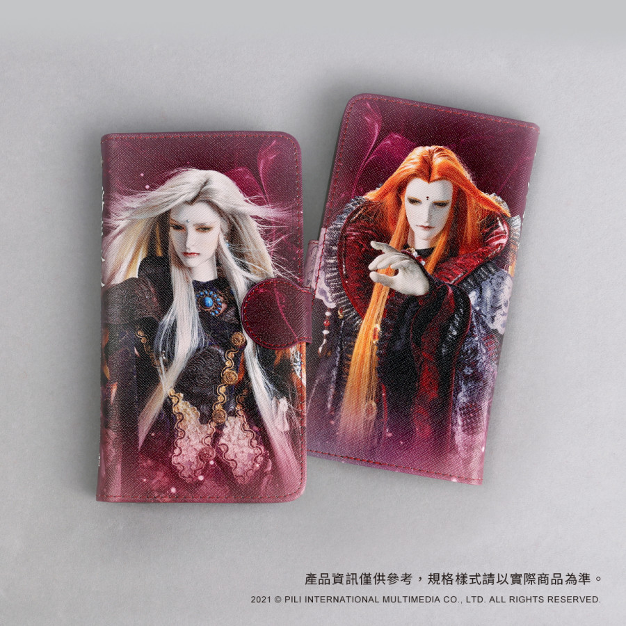 霹靂英雄６吋皮質可推式手機套－奇夢人+永夜劇作家