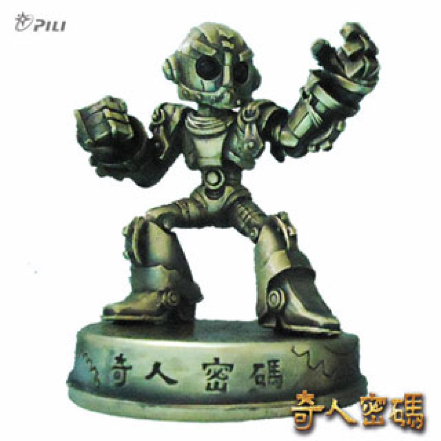 【限量】奇人密碼合金阿西公仔-動態古銅