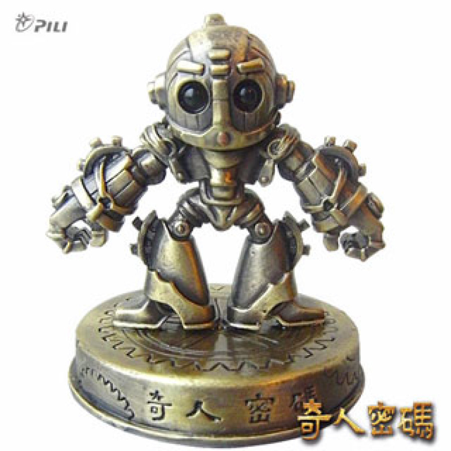 【限量】奇人密碼合金阿西公仔-靜態古銅
