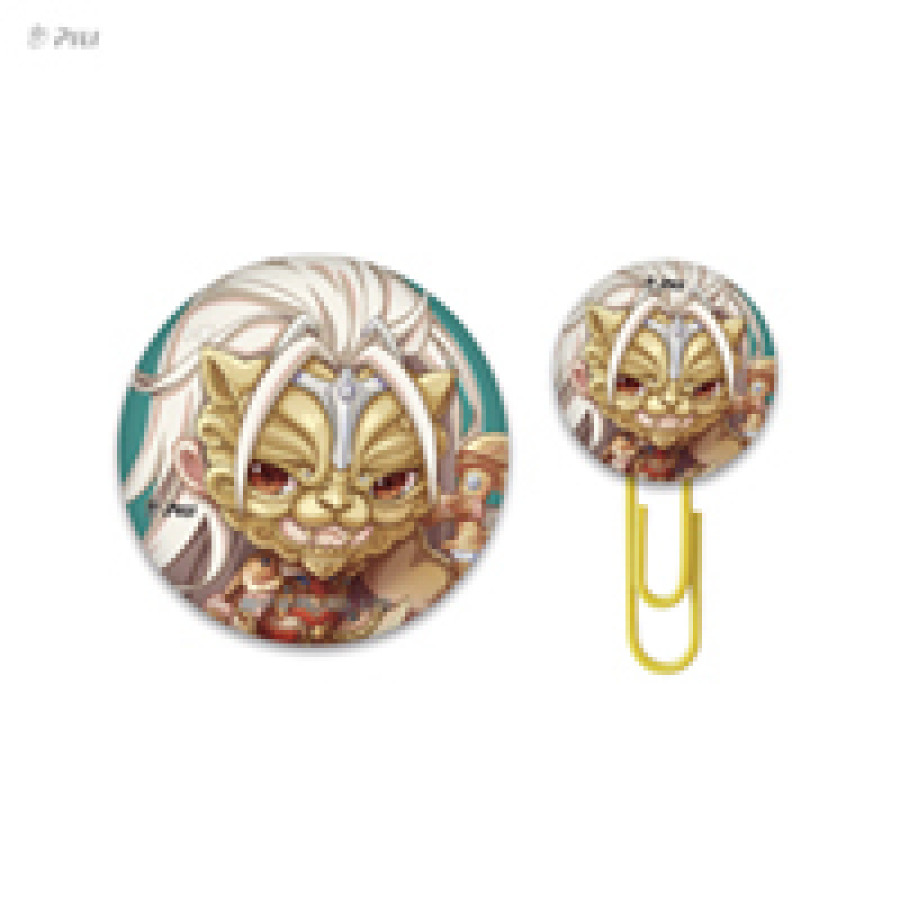 [OUTLET]霹靂Q俠迴紋胸章組-金獅
