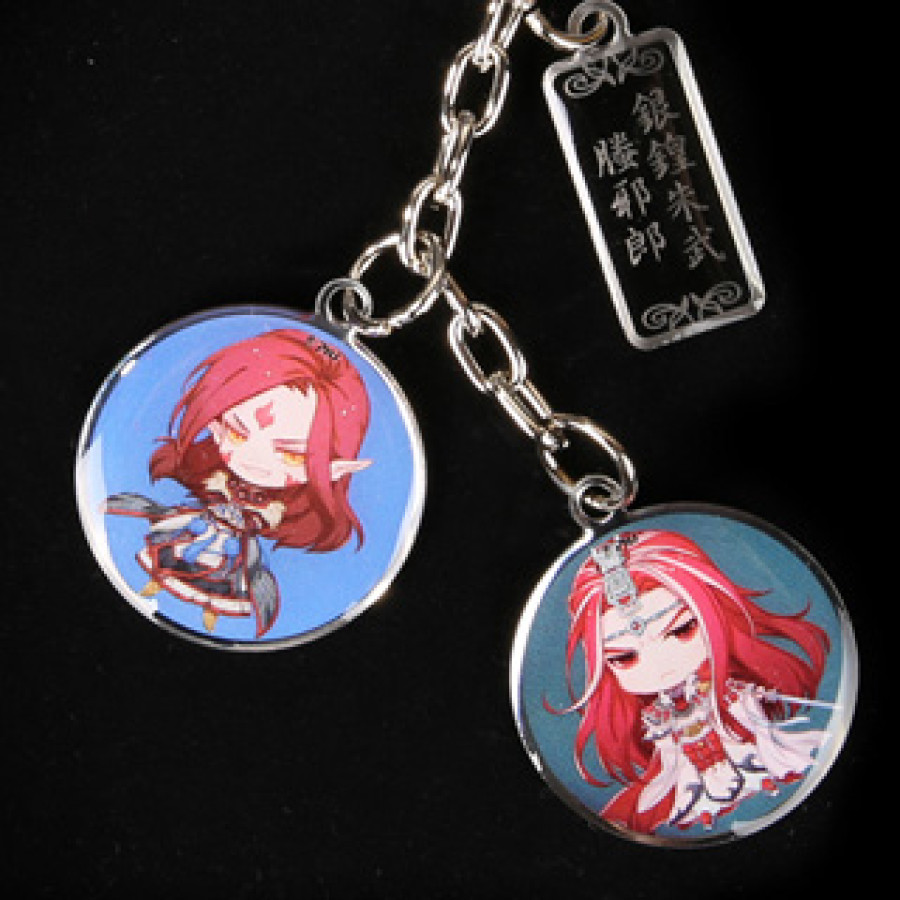 [OUTLET]霹靂Q俠晶亮鑰匙圈-銀鍠朱武&螣邪郎