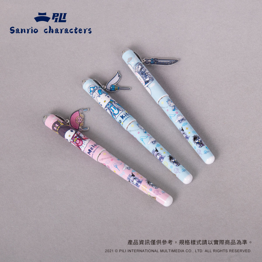 【霹靂x三麗鷗】聯名款吊飾鋼珠筆(3入)