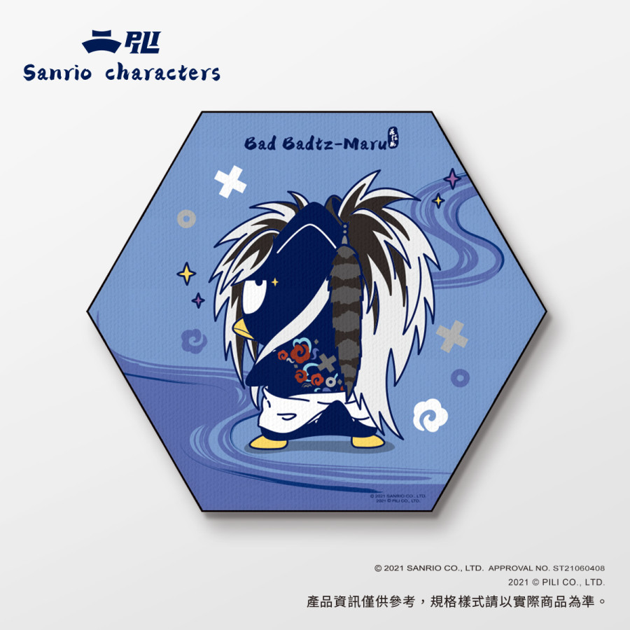 【霹靂x三麗鷗】六角形無框畫-酷企鵝花信風